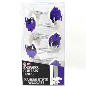 NCAA Kansas State Wildcats 12pc Shower Rings Hooks
